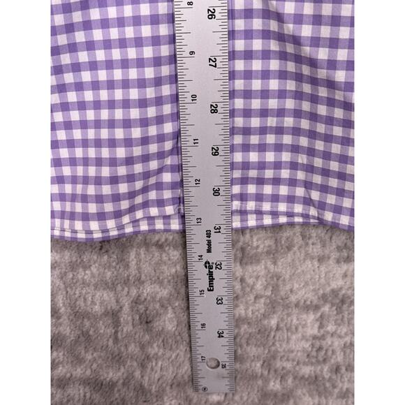New Vineyard Vines On The Go Shirt XXL Mens Purple Check Long Sleeve Button - Picture 6 of 8